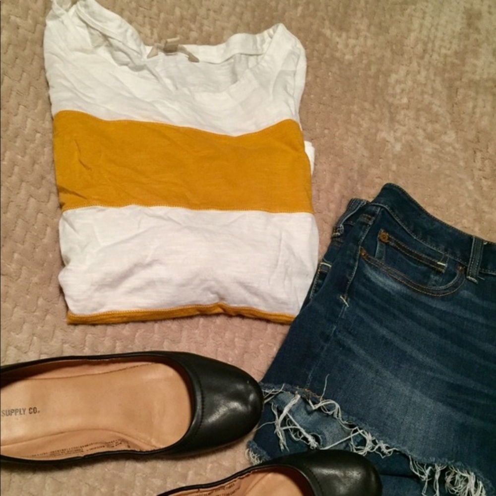 Banana Republic striped long sleeve top size S